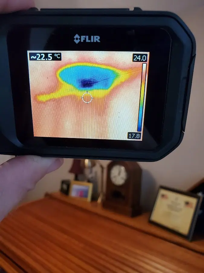 Thermal imaging inspection for water damage in North Fayette