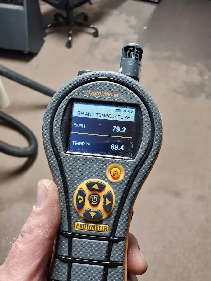 Moisture meter humidity assessment for Mold Remediation & Removal in North Fayette